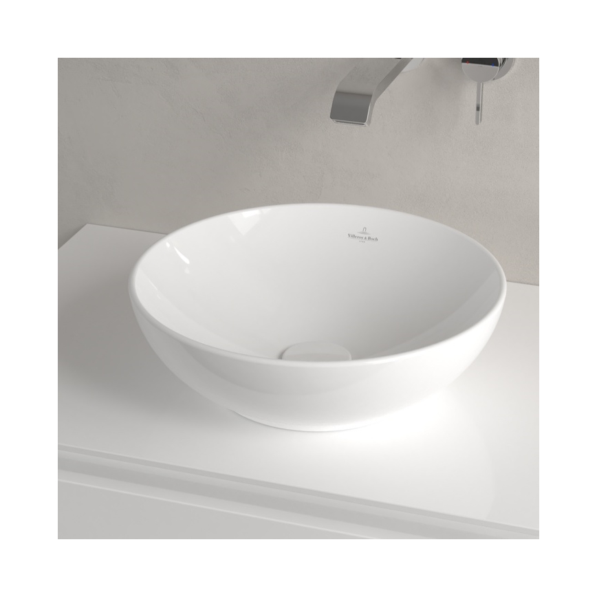 Villeroy & Boch 4A450001 - Lavabo da appoggio LOOP&FRIENDS Ø 38 cm ceramica/bianco