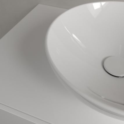 Villeroy & Boch 4A450001 - Lavabo da appoggio LOOP&FRIENDS Ø 38 cm ceramica/bianco