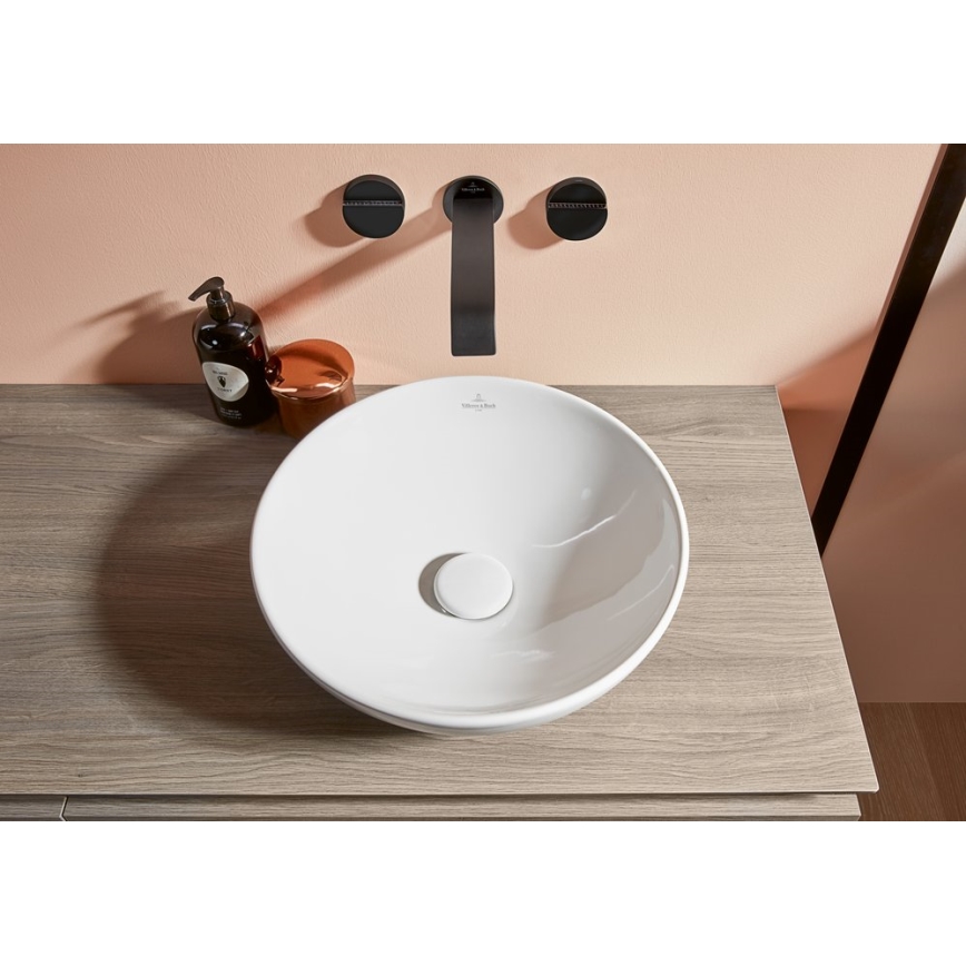 Villeroy & Boch 4A450001 - Lavabo da appoggio LOOP&FRIENDS Ø 38 cm ceramica/bianco
