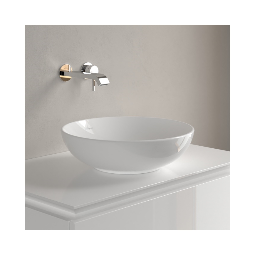 Villeroy & Boch 4A460001 - Lavabo da appoggio LOOP&FRIENDS Ø 42 cm, in ceramica/bianco