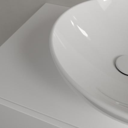 Villeroy & Boch 4A460001 - Lavabo da appoggio LOOP&FRIENDS Ø 42 cm, in ceramica/bianco