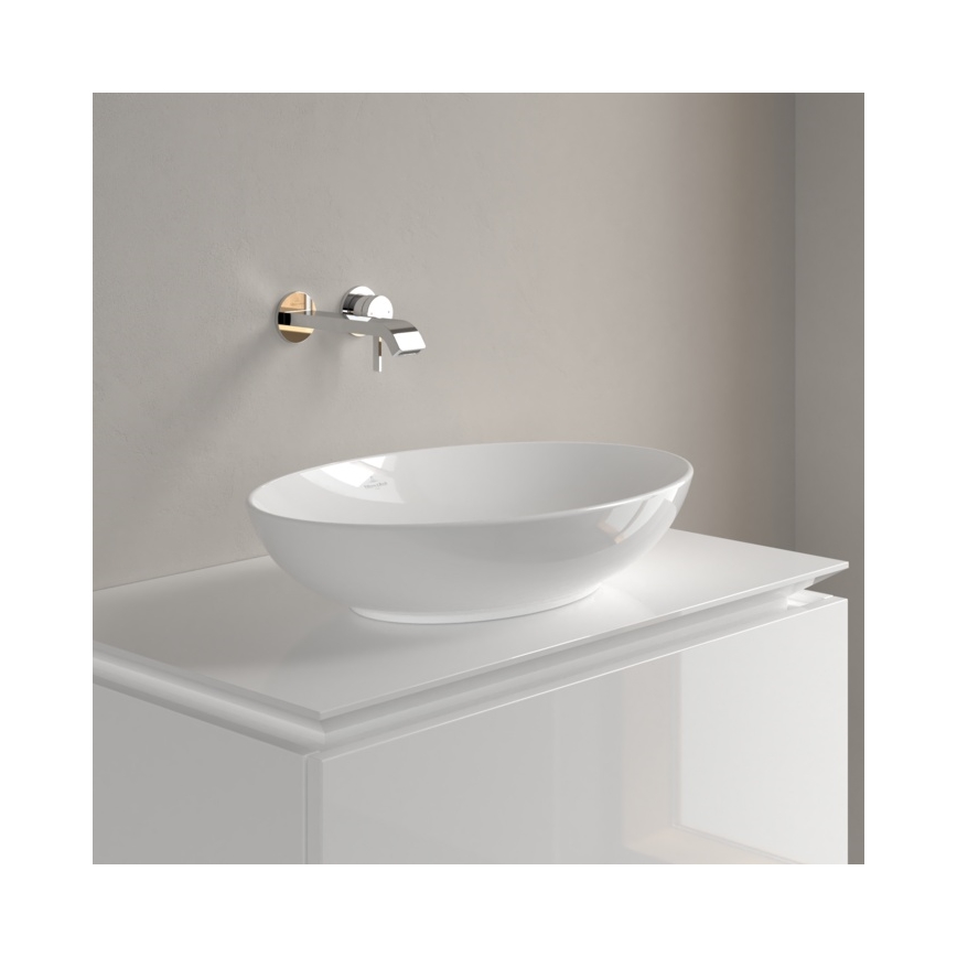 Villeroy & Boch 4A470001 - Aufsatzwaschbecken LOOP&FRIENDS 56x38 cm Keramik/weiß