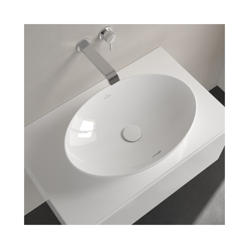 Villeroy & Boch 4A470001 - Aufsatzwaschbecken LOOP&FRIENDS 56x38 cm Keramik/weiß