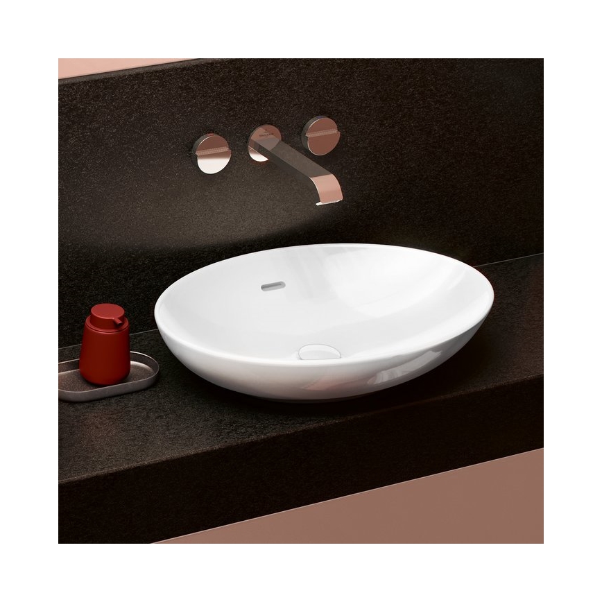 Villeroy & Boch 4A470001 - Lavabo da appoggio LOOP&FRIENDS 56x38 cm ceramica/bianco