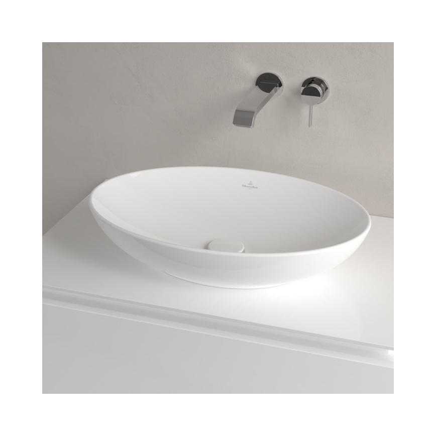 Villeroy & Boch 4A470101 - Lavabo da appoggio LOOP&FRIENDS 56x38 cm ceramica/bianco