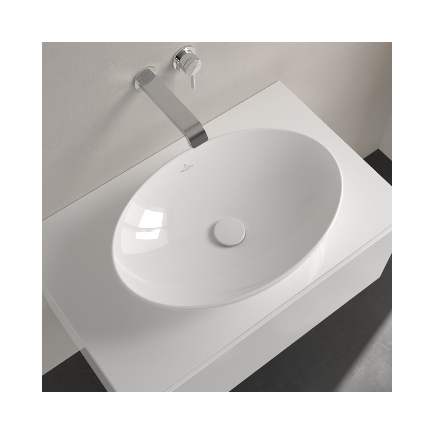 Villeroy & Boch 4A470101 - Lavabo da appoggio LOOP&FRIENDS 56x38 cm ceramica/bianco
