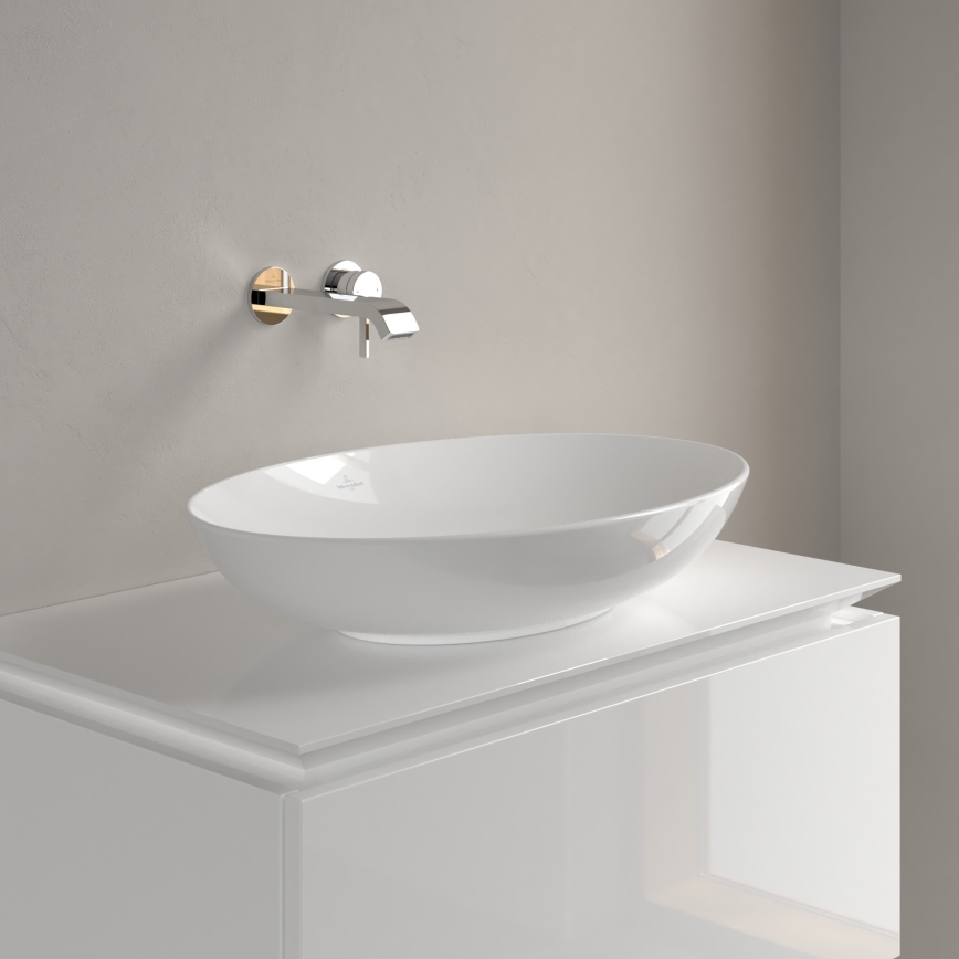 Villeroy & Boch 4A480001 - Lavabo à poser LOOP&FRIENDS 62x42 cm en céramique, blanc