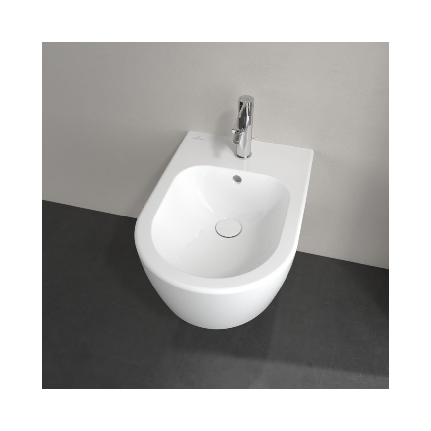 Villeroy & Boch 54050001 - Wandhängendes Bidet AVENTO, Keramik/weiß
