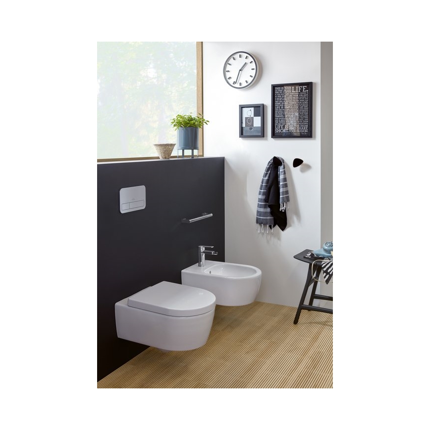 Villeroy & Boch 54050001 - Wandhängendes Bidet AVENTO, Keramik/weiß