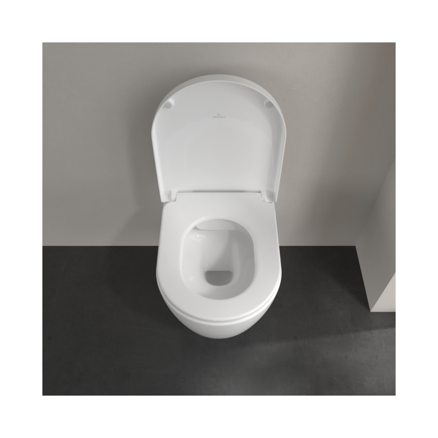 Villeroy & Boch 5656HR01 - WC sospeso con sedile SoftClose AVENTO ceramica/bianco
