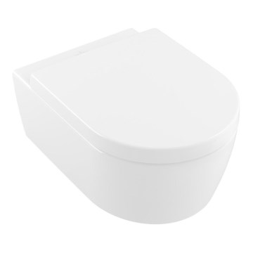 Villeroy & Boch 5656HR01 - WC suspendu avec abattant SoftClose AVENTO céramique/blanc