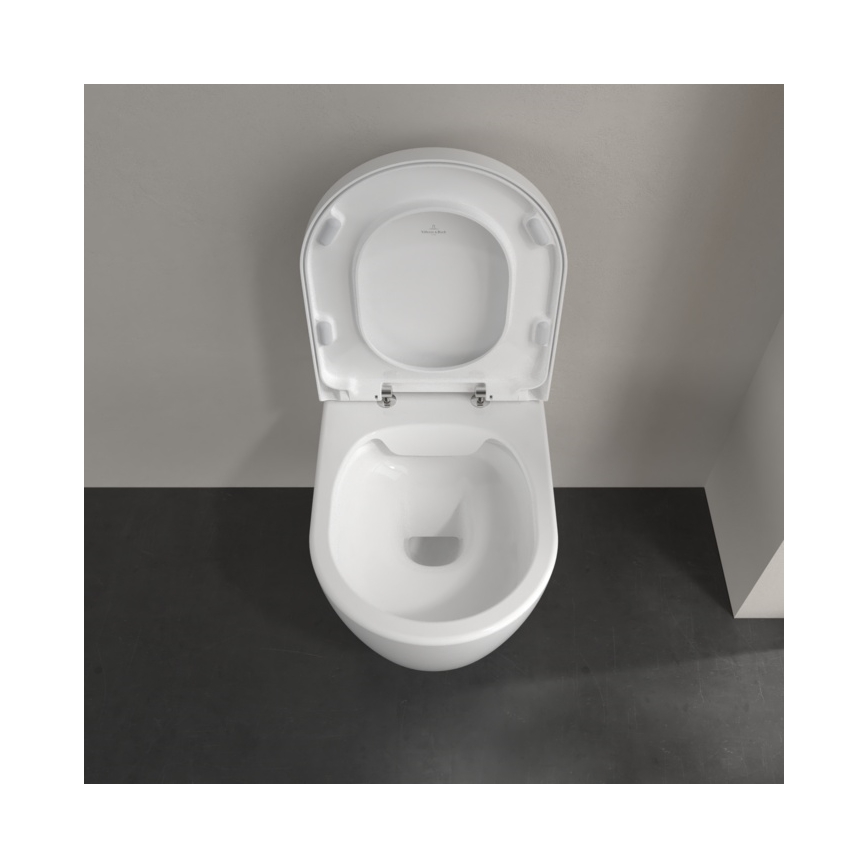 Villeroy & Boch 5656HRR1 - Wand-WC mit AVENTO SoftClose-Sitz Keramik/weiß