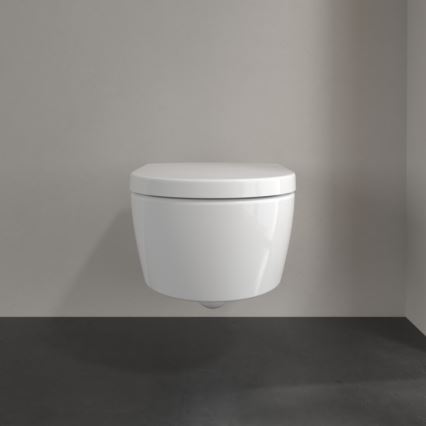 Villeroy & Boch 5656HRR1 - WC suspendu avec abattant SoftClose AVENTO céramique/blanc