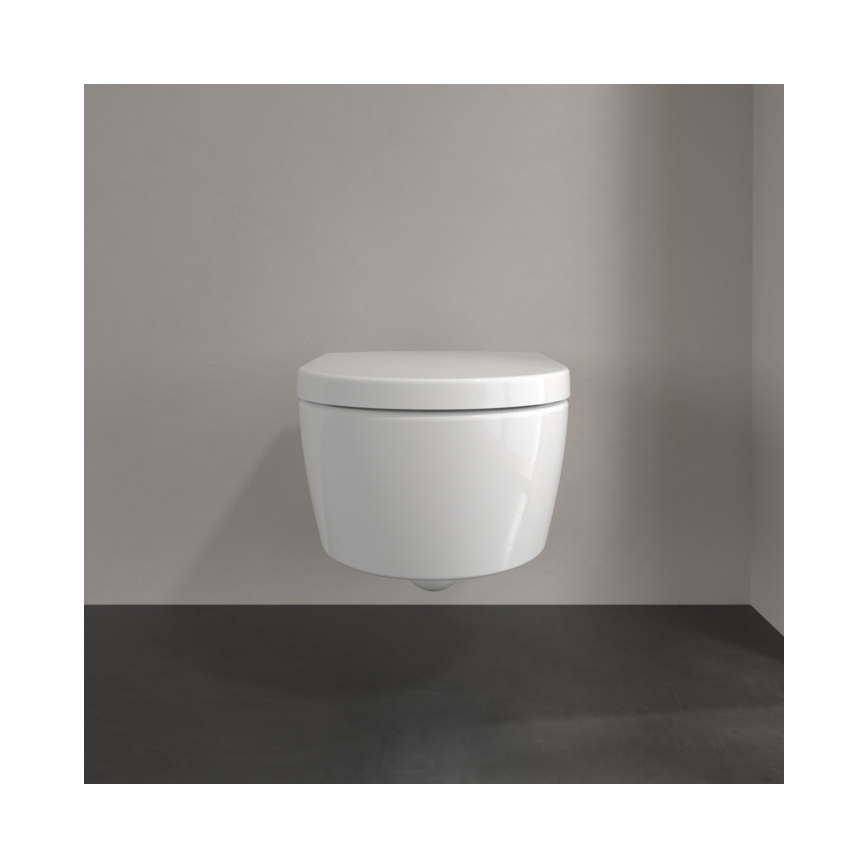 Villeroy & Boch 5656HRR1 - WC suspendu avec abattant SoftClose AVENTO céramique/blanc
