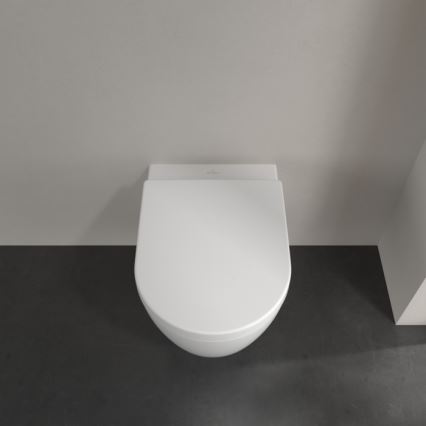 Villeroy & Boch 5656HRR1 - WC suspendu avec abattant SoftClose AVENTO céramique/blanc