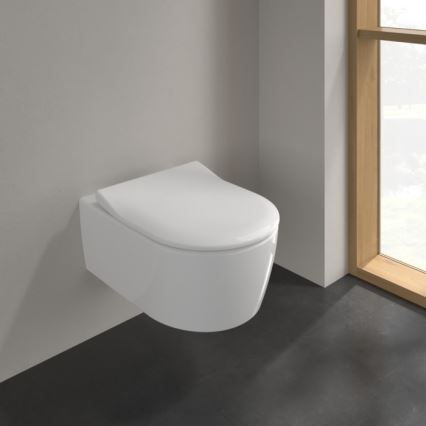 Villeroy & Boch 5656RS01 - Wand-WC mit AVENTO SoftClose-Sitz, Keramik/Weiß
