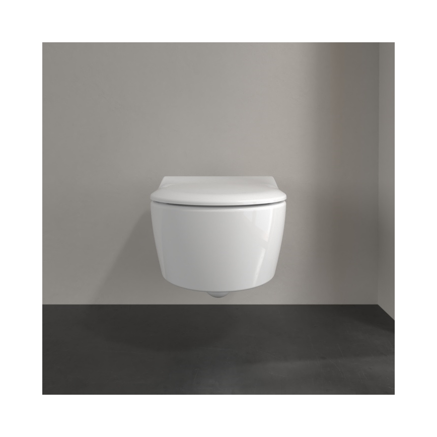 Villeroy & Boch 5656RS01 - WC suspendu avec abattant SoftClose AVENTO en céramique/blanc