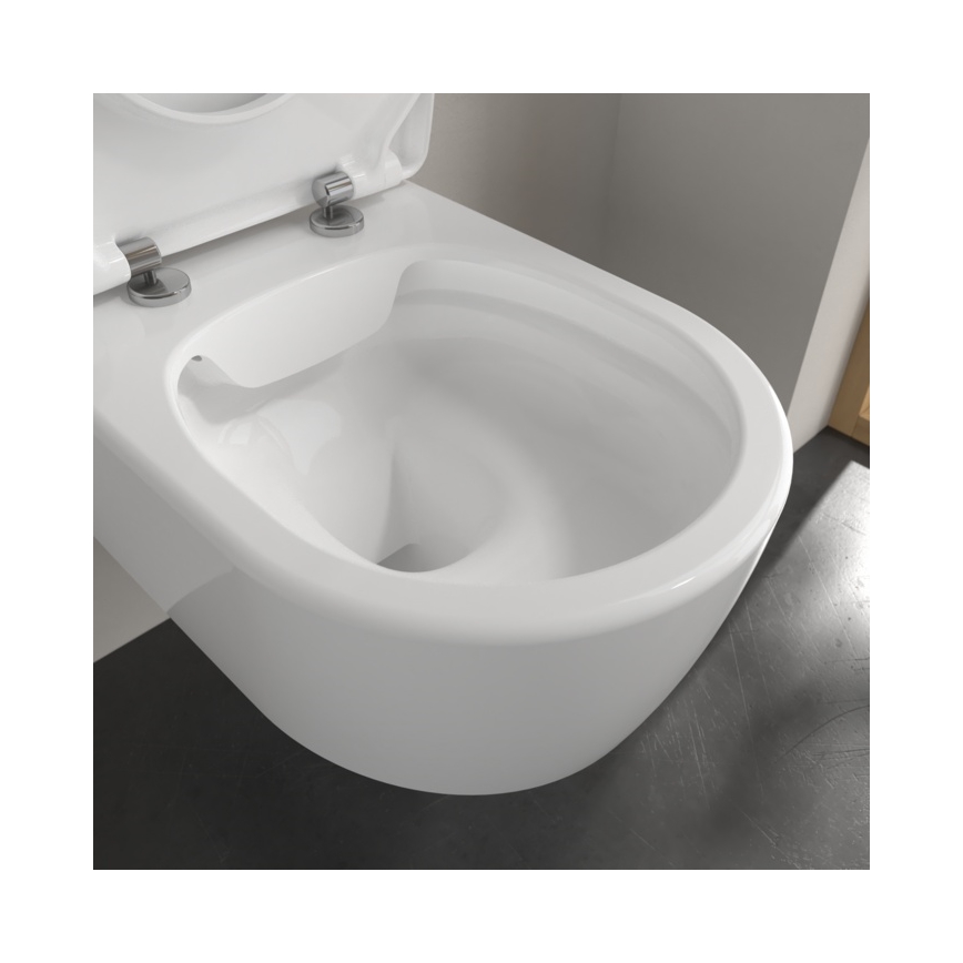 Villeroy & Boch 5656RSR1 - WC sospeso con sedile SoftClose AVENTO ceramica/bianco