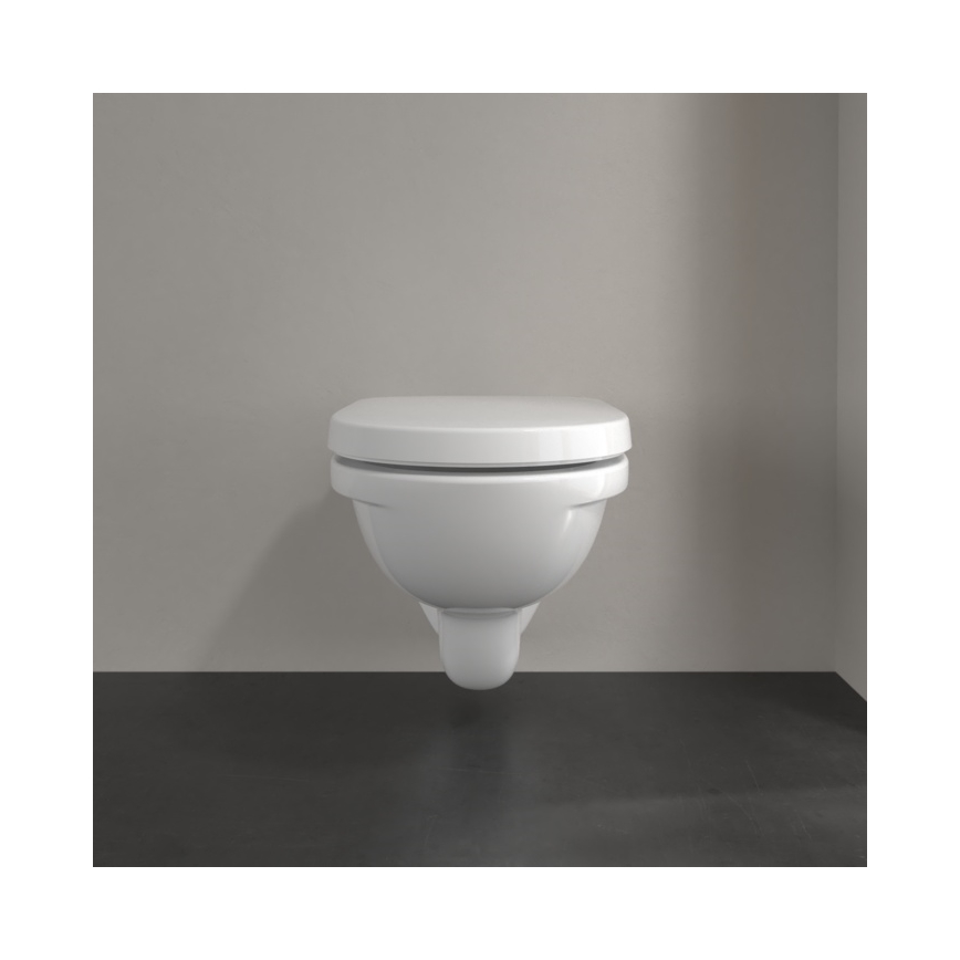 Villeroy & Boch 5660H101 - WC sospeso con sedile O.NOVO, ceramica/bianco
