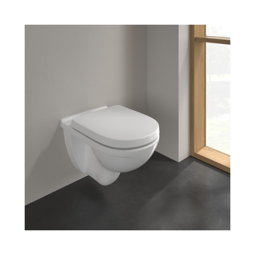 Villeroy & Boch 5660H101 - WC suspendu O.NOVO en céramique avec abattant, blanc
