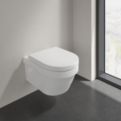 Villeroy & Boch 5684HRR1 - Cuvette WC suspendue avec abattant SoftClose ARCHITECTURA céramique/blanc