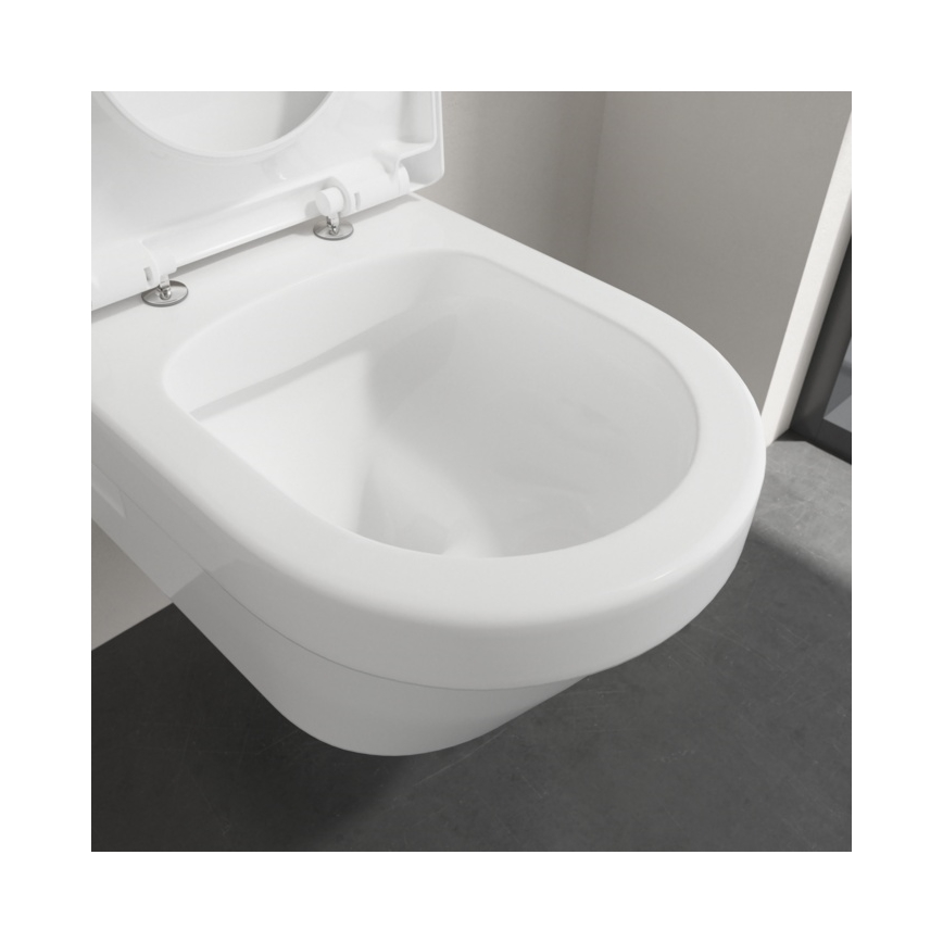 Villeroy & Boch 5684HRR1 - Cuvette WC suspendue avec abattant SoftClose ARCHITECTURA céramique/blanc