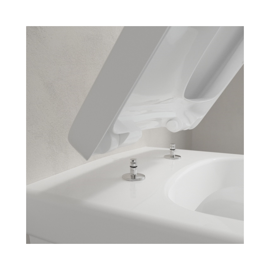 Villeroy & Boch 5685HR01 - WC suspendu ARCHITECTURA en céramique avec abattant SoftClose, blanc