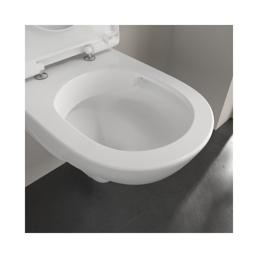 Villeroy & Boch 5688HR01 - WC suspendu avec abattant SoftClose O.NOVO céramique/blanc