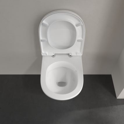 Villeroy & Boch 5688HR01 - WC suspendu avec abattant SoftClose O.NOVO céramique/blanc