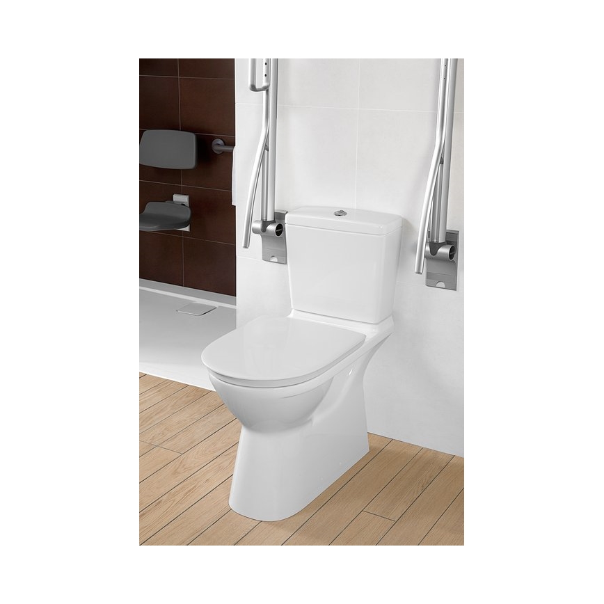 Villeroy & Boch 5760G101 - Cassetta di scarico combinata per WC O.NOVO attacco posteriore/laterale bianca