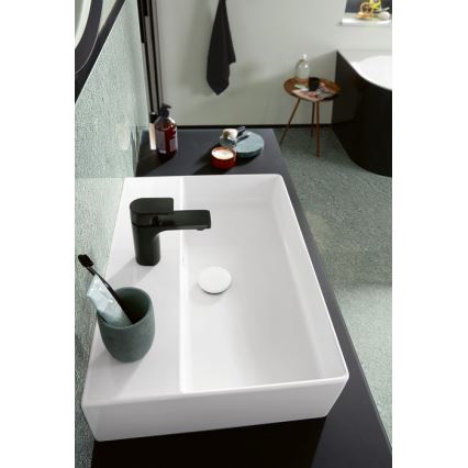 Villeroy & Boch 68080001 - Bonde pour lavabo en céramique, finition chrome brillant