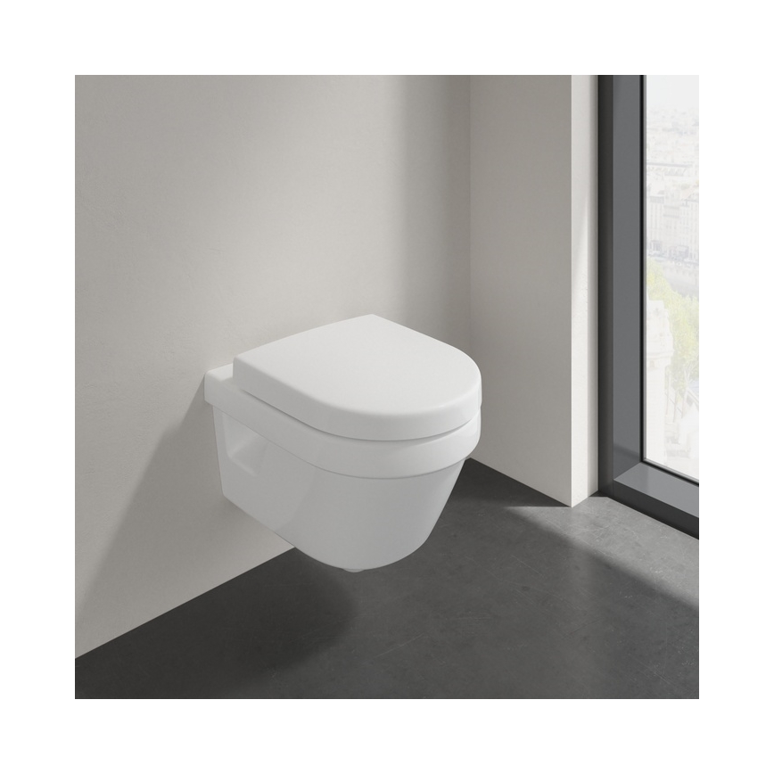 Villeroy & Boch 8M42S101 - Toilettensitz SUBWAY 3.0 mit SoftClose, weiß
