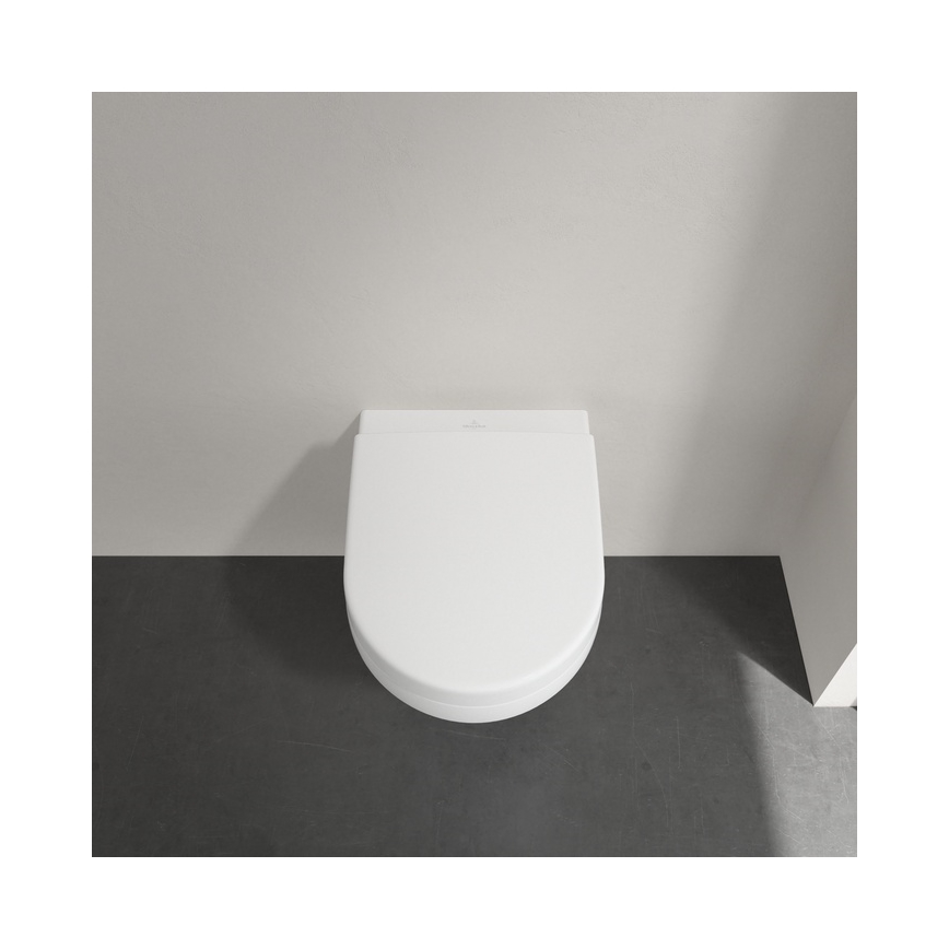 Villeroy & Boch 8M42S101 - Toilettensitz SUBWAY 3.0 mit SoftClose, weiß