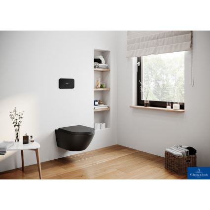 Villeroy & Boch 8M42S1R7 - WC-Sitz SoftClose SUBWAY, schwarz
