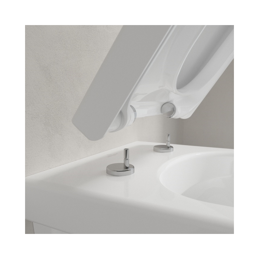 Villeroy & Boch 9M66S201 - Sedile per WC SoftClose ARCHITECTURA, bianco