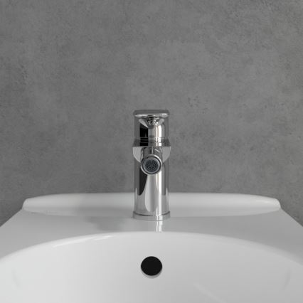 Villeroy & Boch TVB10420111061 - Bidetarmatur + Ablaufgarnitur O.NOVO glänzender Chrom
