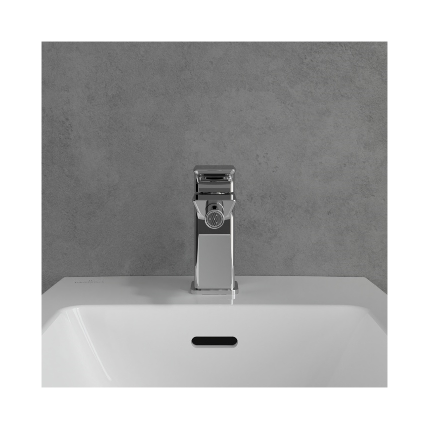 Villeroy & Boch TVB11200100061 - Bidetarmatur + Ablaufgarnitur SUBWAY 3.0 glänzender Chrom