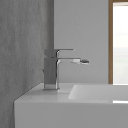 Villeroy & Boch TVB11200100061 - Miscelatore per bidet + piletta SUBWAY 3.0 cromo lucido