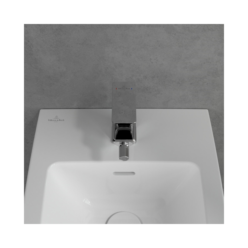 Villeroy & Boch TVB11200100061 - Miscelatore per bidet + piletta SUBWAY 3.0 cromo lucido