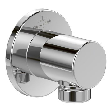 Villeroy & Boch TVC00045600061 - Robinet d'arrêt d'angle universel en chrome brillant