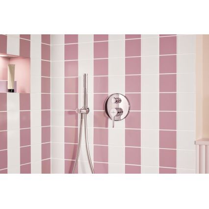 Villeroy & Boch TVC00046200061 - Supporto doccia con attacco, finitura cromata lucida
