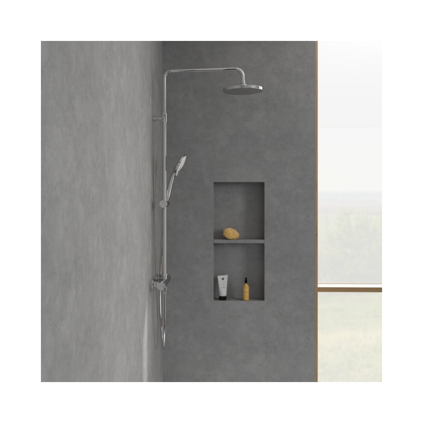 Villeroy & Boch TVS10900200061 - Duschset mit Mischbatterie UNIVERSAL, Hochglanz-Chrom