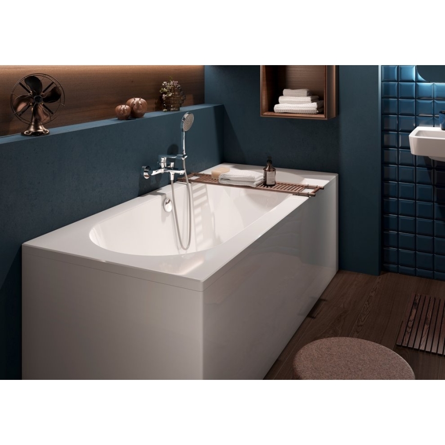 Villeroy & Boch TVT10400100061 - Wannenbatterie O.NOVO, glänzendes Chrom