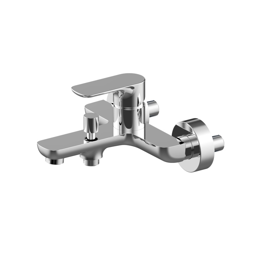Villeroy & Boch TVT10400100061 - Wannenbatterie O.NOVO, glänzendes Chrom
