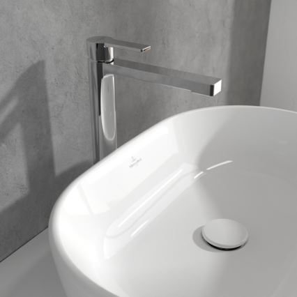 Villeroy & Boch TVW10300500061 - Miscelatore per lavabo + piletta ARCHITECTURA 32,9 cm cromo lucido