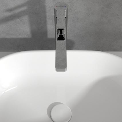 Villeroy & Boch TVW10300500061 - Mitigeur pour lavabo + bonde ARCHITECTURA 32,9 cm chromé brillant