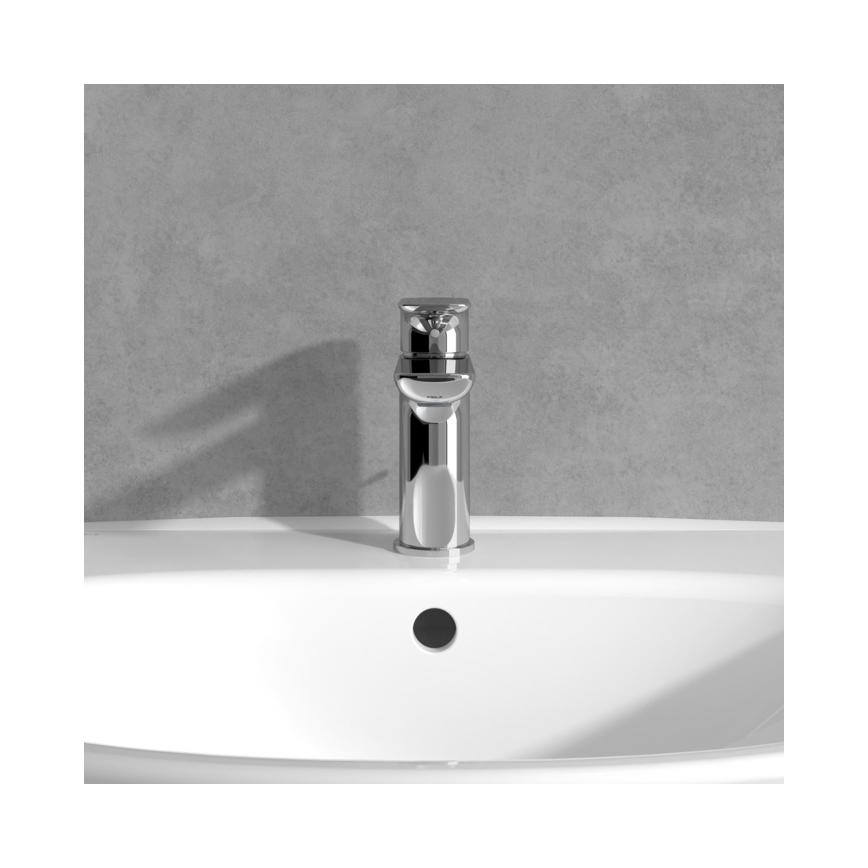 Villeroy & Boch TVW10400400161 - Mitigeur de lavabo O.NOVO 15,5 cm chrome brillant