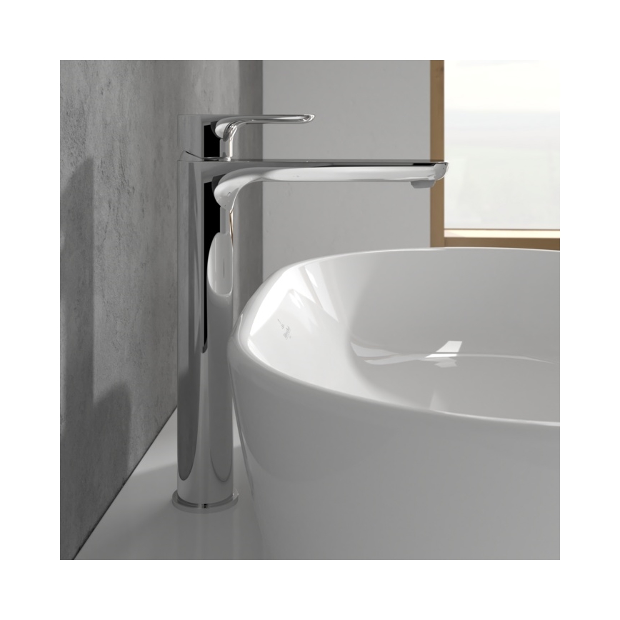 Villeroy & Boch TVW10410511061 - Mitigeur pour lavabo + bonde O.NOVO 29,5 cm chromé brillant