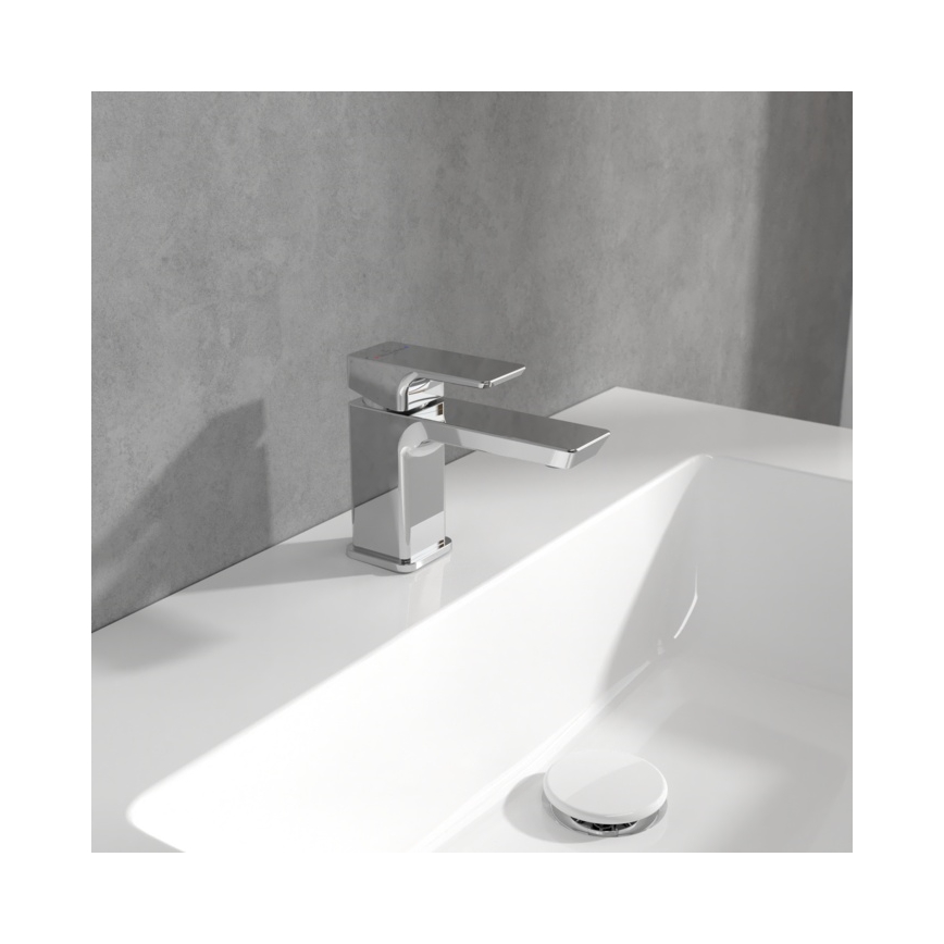 Villeroy & Boch TVW11200100161 - Miscelatore per lavabo SUBWAY 3.0 12,5 cm cromo lucido
