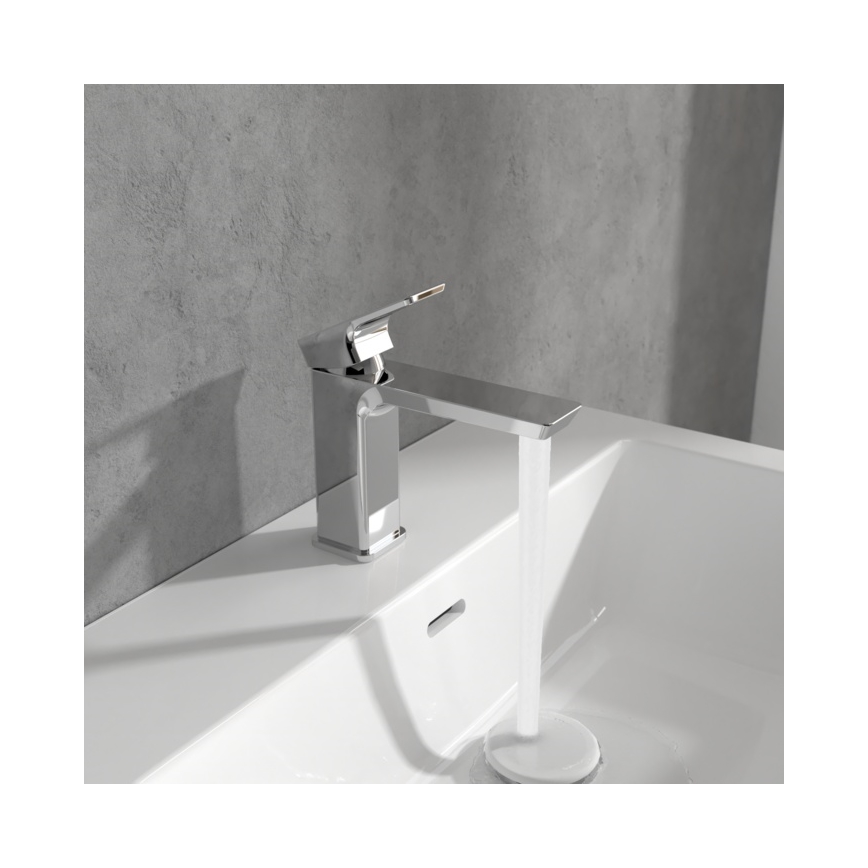 Villeroy & Boch TVW11200300061 - Miscelatore per lavabo SUBWAY 15,5 cm cromo lucido